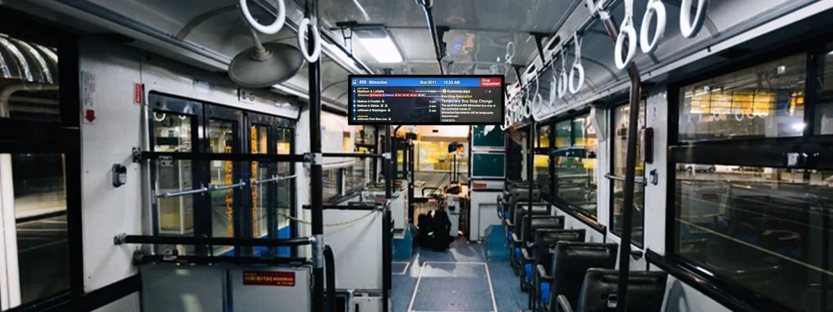 Bus route display improves passenger experience Bus route display improves passenger experience