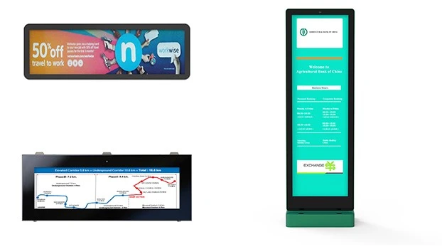 Ultra bright display has multiple installation modes Ultra bright display has multiple installation modes